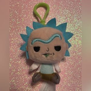 Rick & Morty Funko Keychain NWOT Clip On Plush Blind Bag Toy 2017